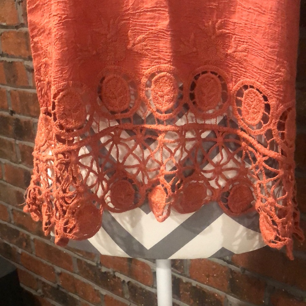 Daytrip Burnt Orange Lace Camisole - Picture 3 of 8